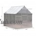 Outsunny 8' x 6' x 7' Portable Walk-In Garden Greenhouse Polycarbonate Aluminum   